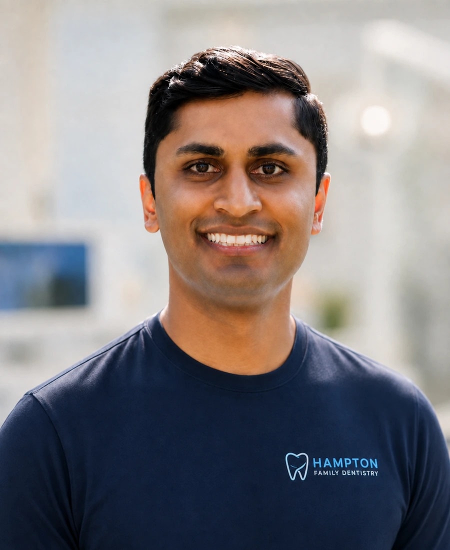 Dr. Keyur Dudhat, emergency and general dentist at Hampton Family Dental in Southampton, PA